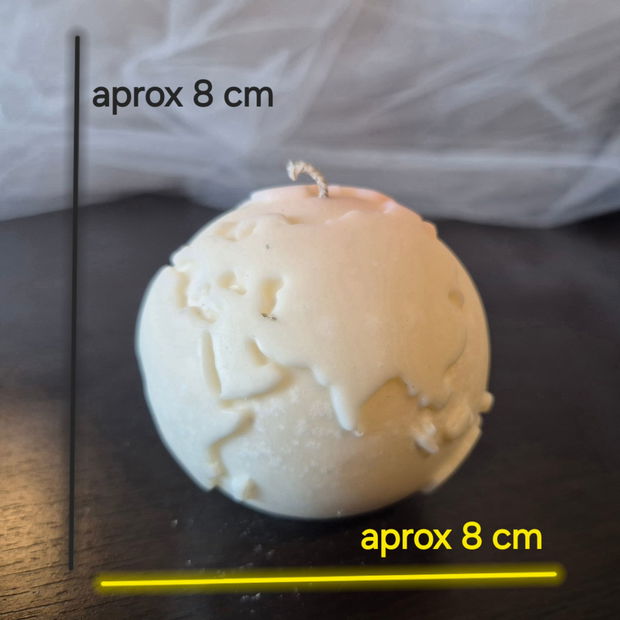 Glob pământesc lumânare parfumata