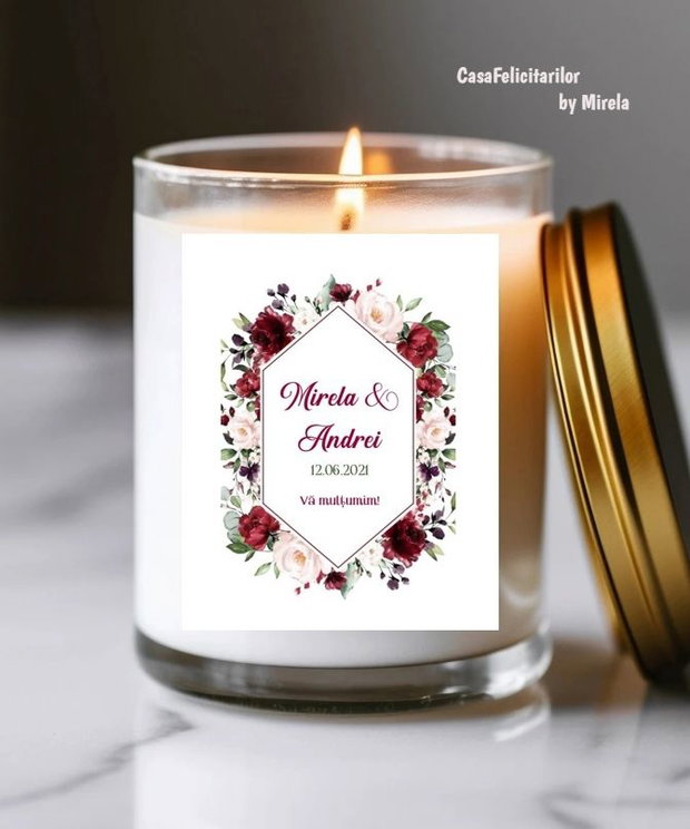 Etichete marturii nunta lavanda
