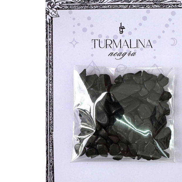 Turmalina neagra chips - protectie energii negative