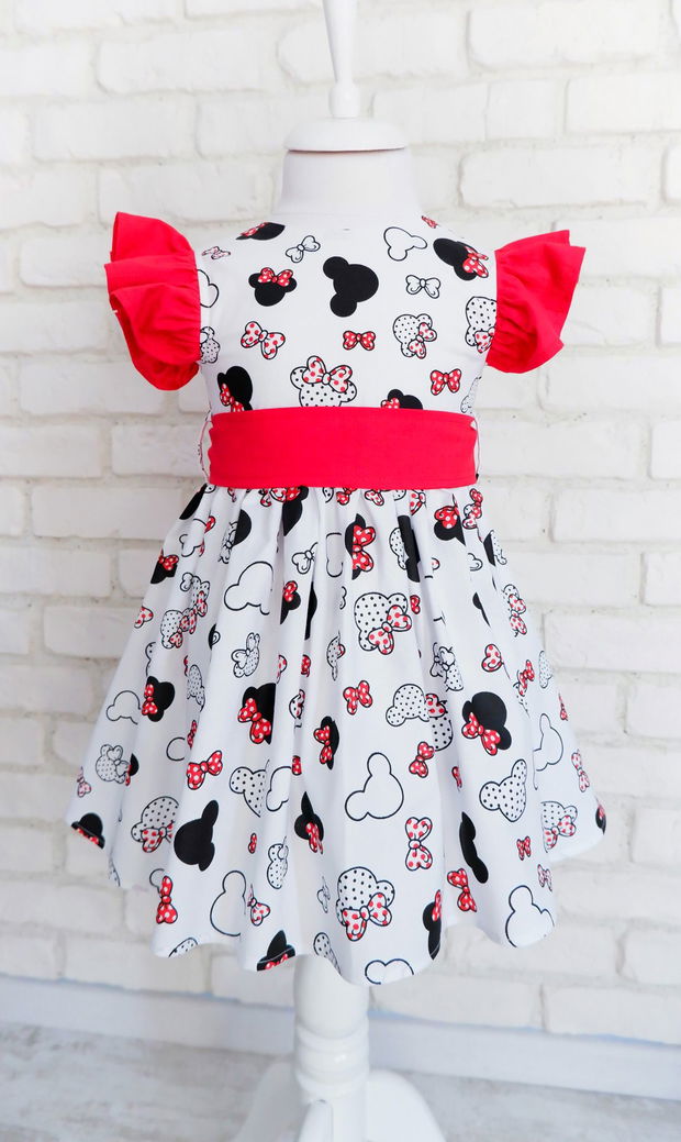 Rochie Camasa Minnie cu Guler Mare Rotund