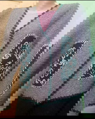 Pulover nou , lână, handmade