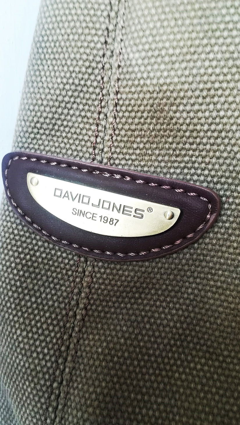 Geanta David Jones canvas kaky