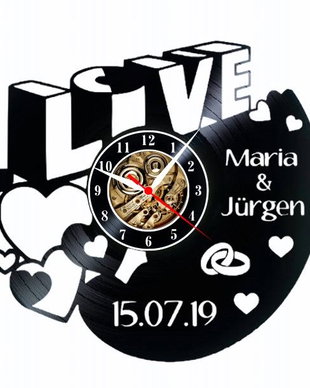 LOVE- ceas de perete (personalizabil)