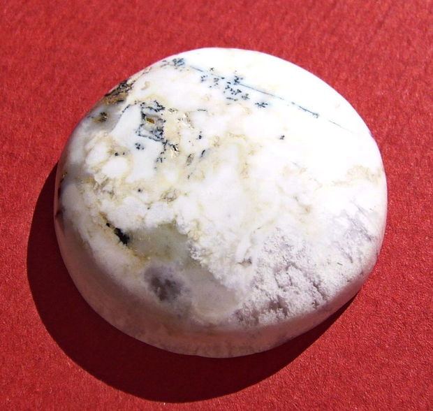 Cabochon opal dendritic aprox 26x6.4 mm