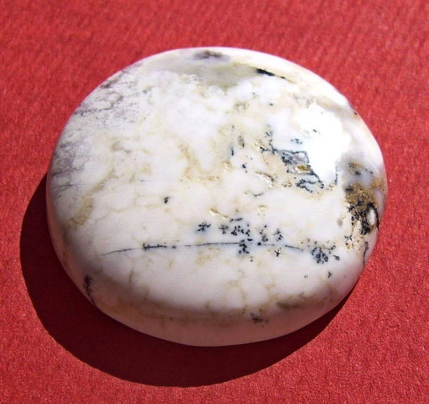 Cabochon opal dendritic aprox 26x6.4 mm