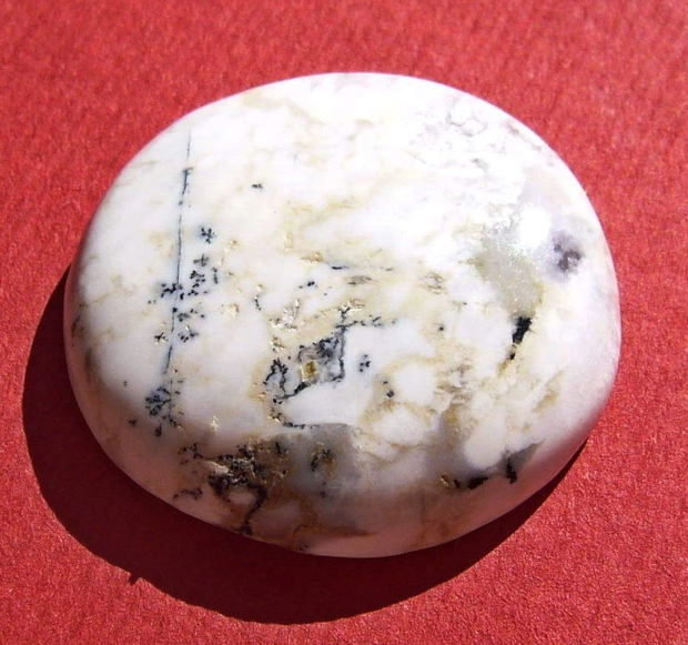 Cabochon opal dendritic aprox 26x6.4 mm