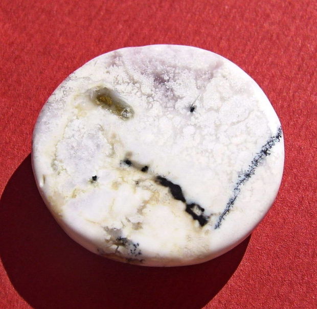 Cabochon opal dendritic aprox 26x6.4 mm