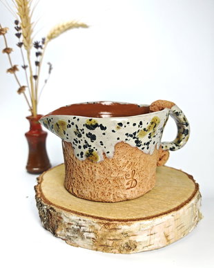 Canuta din ceramica pentru lapte