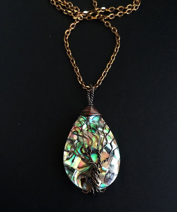 pandantiv lacrima abalone /paua shell