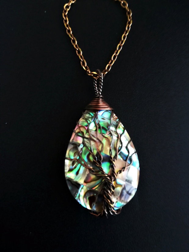 pandantiv lacrima abalone /paua shell