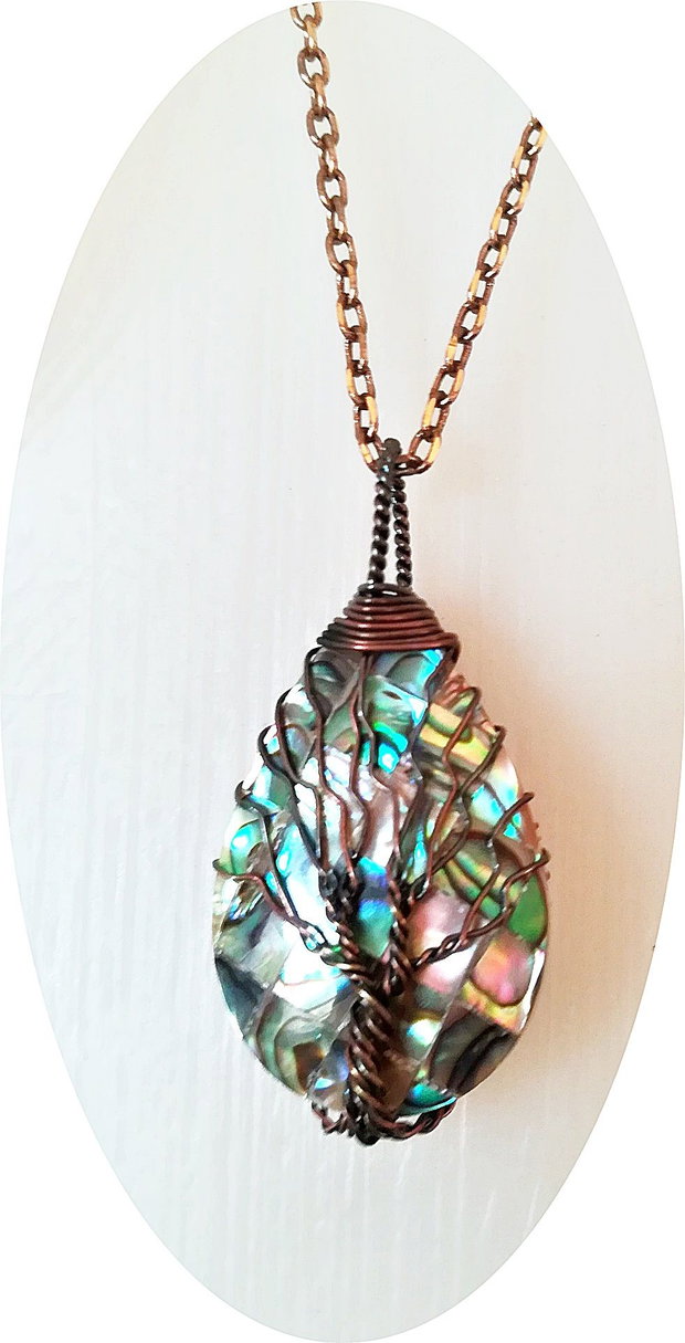 pandantiv lacrima abalone /paua shell