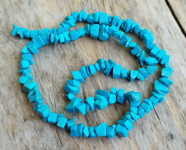 Sirag chipsuri turquoise, 46 cm