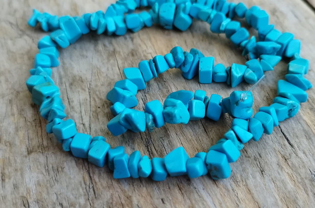 Sirag chipsuri turquoise, 46 cm