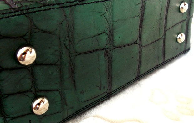 Geanta piele naturala*Tote bag*Diamond Painting*Love Crocodile*Christmas Bag