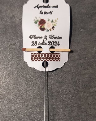 Artificii tort cu eticheta personalizata