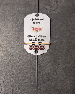 Artificii tort cu eticheta personalizata