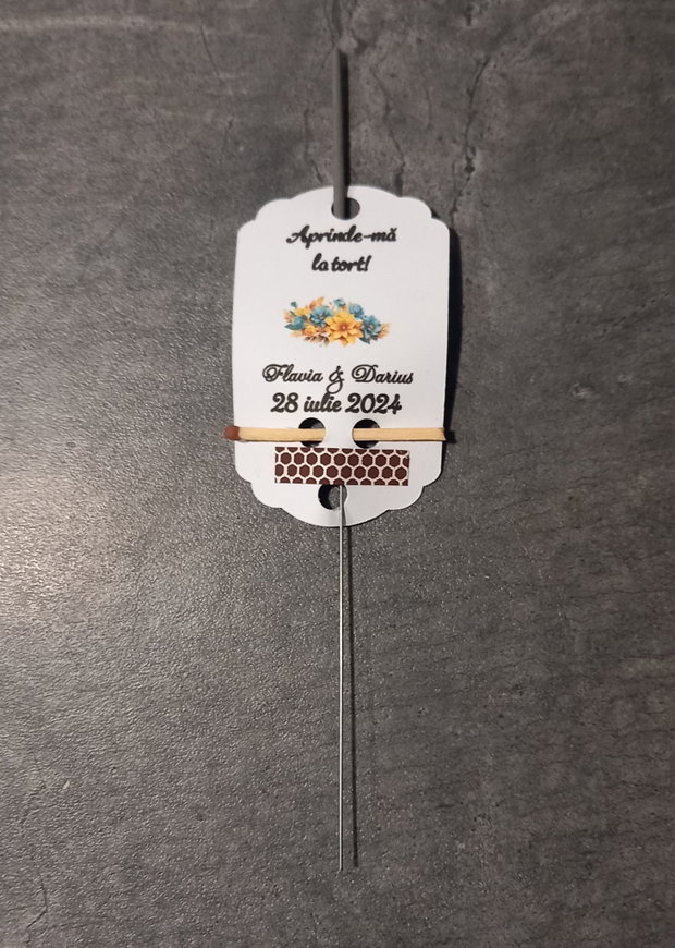 Artificii tort cu eticheta personalizata