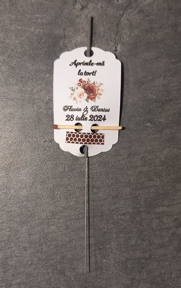 Artificii tort cu eticheta personalizata