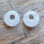 Jad alb, donut 18 mm (2 buc)