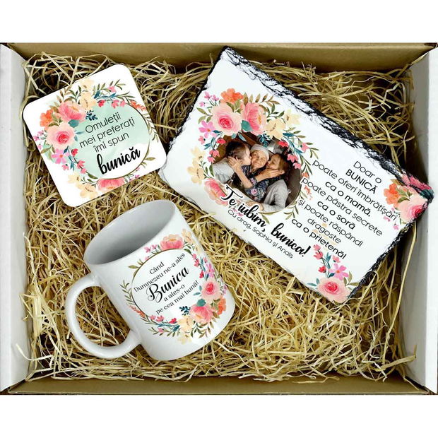 Set cadou personalizat pentru BUNICA
