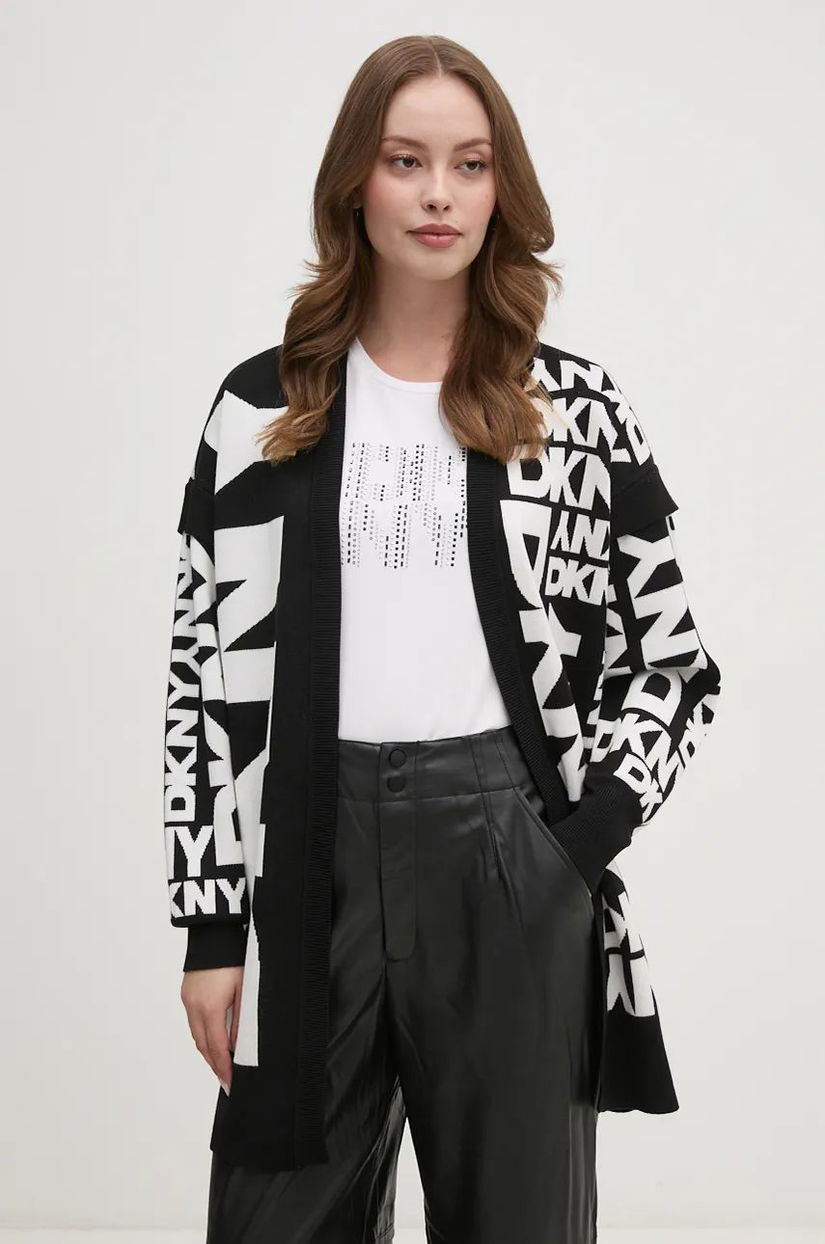 Dkny cardigan femei, culoarea negru, light, P4MXAQ21