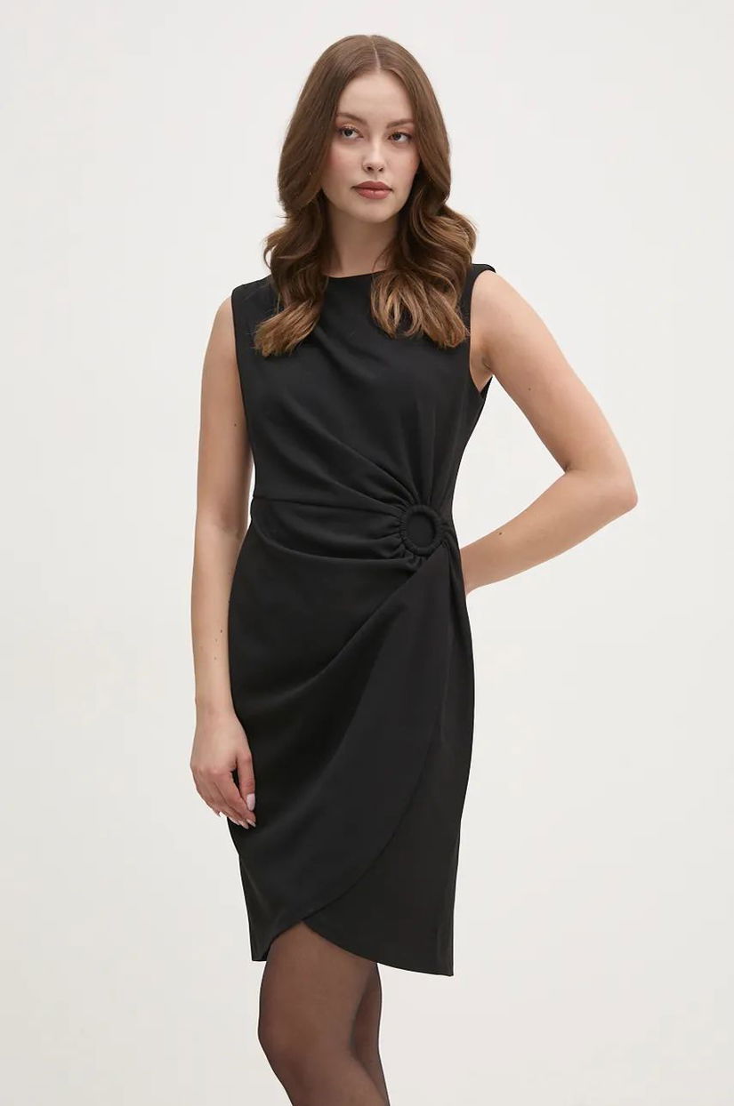 Dkny rochie culoarea negru, mini, mulata, DD4G128C