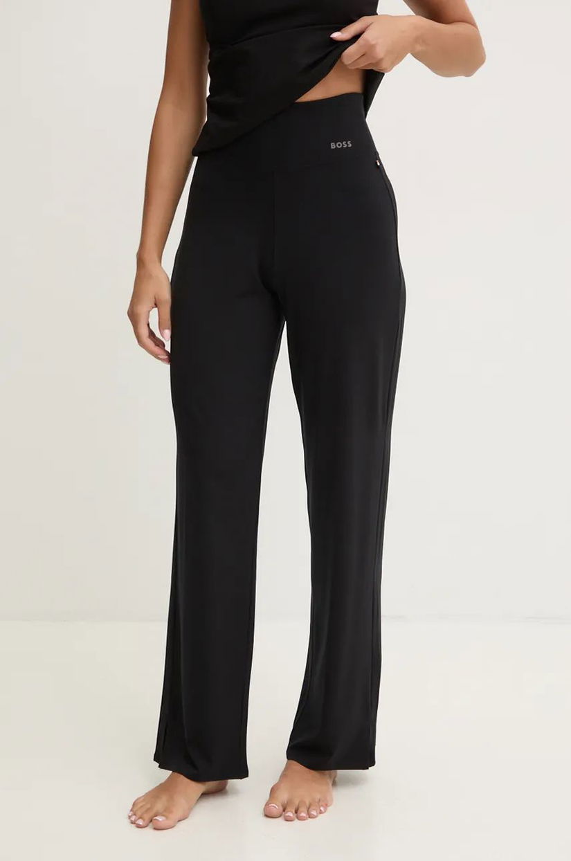 BOSS pantaloni de lounge culoarea negru, neted, 50527249