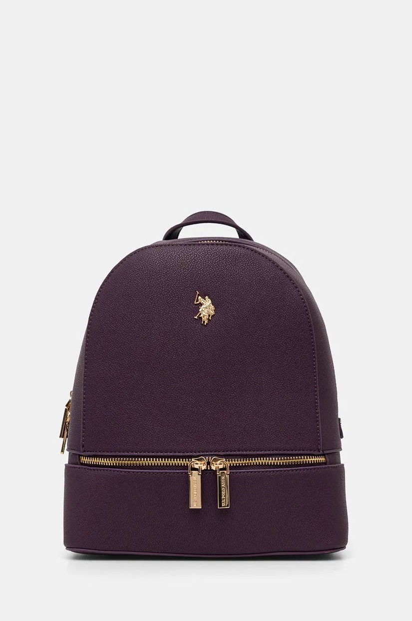 U.S. Polo Assn. rucsac Jones femei, culoarea violet, mic, neted, BIUJE8376WVP