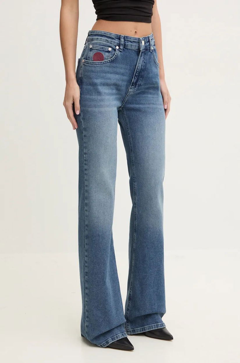 Moschino Jeans jeansi femei high waist, A0309 8721