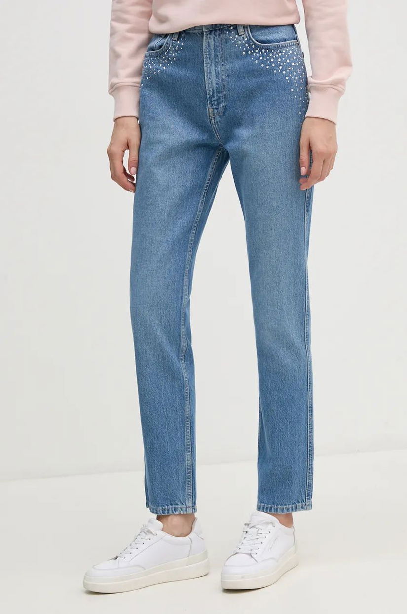 Pepe Jeans jeansi SLIM JEANS UHW SPARKLE femei, PL204845