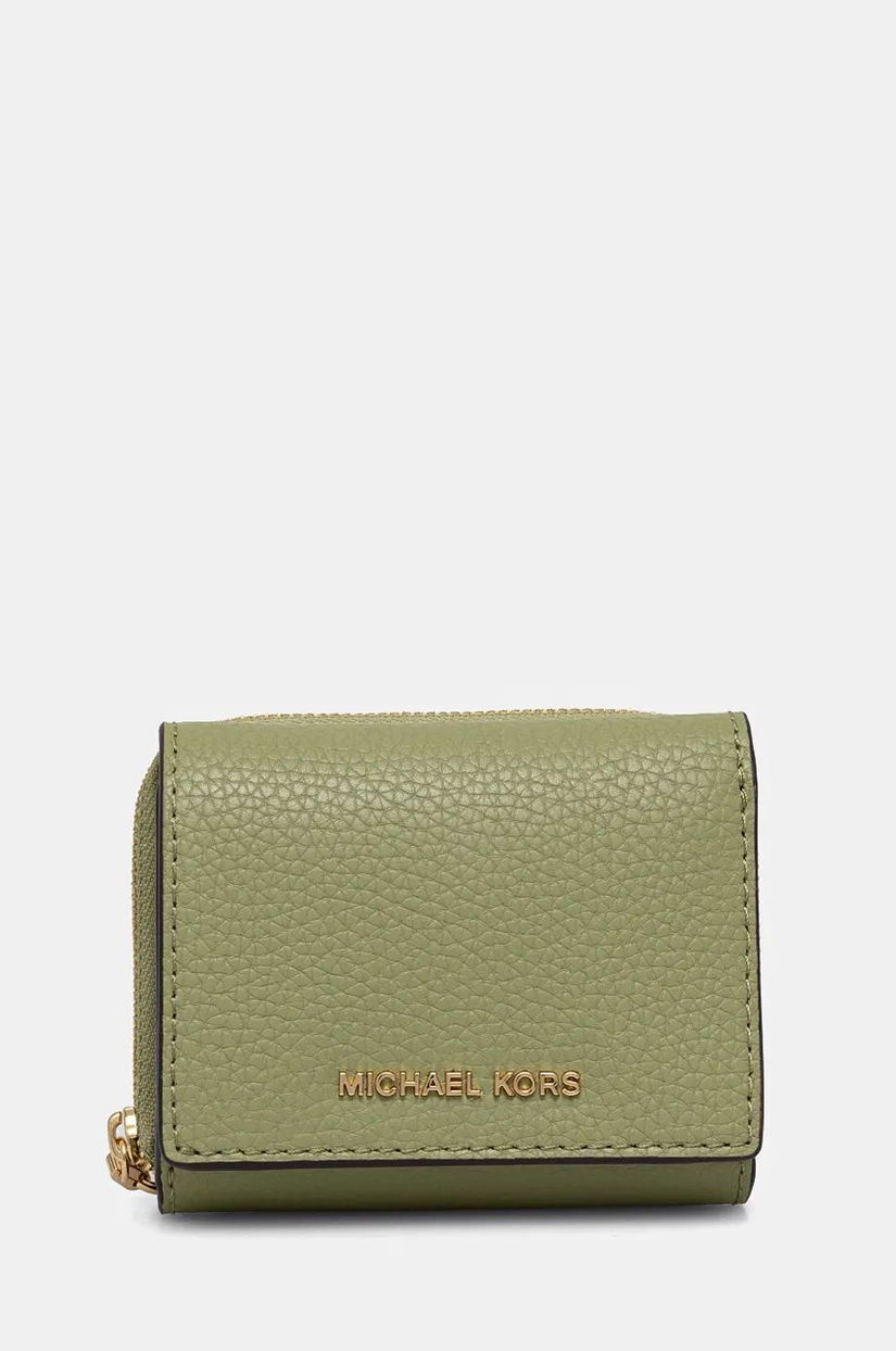 MICHAEL Michael Kors portofel de piele femei, culoarea verde, 32S4G8ED8L