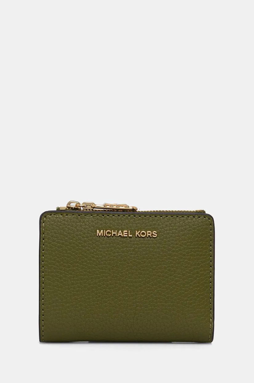 MICHAEL Michael Kors portofel de piele femei, culoarea verde, 32S4G8ED7L