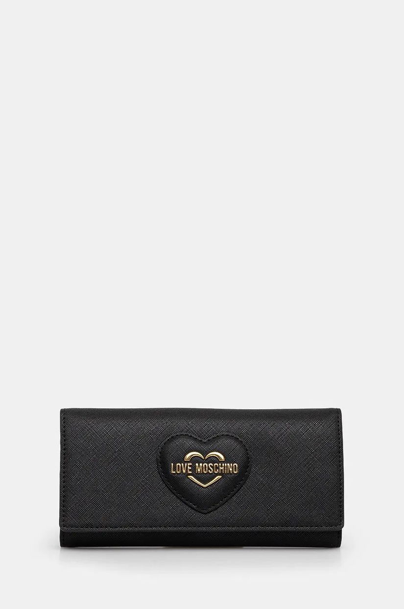 Love Moschino portofel femei, culoarea negru, JC5738PP0L