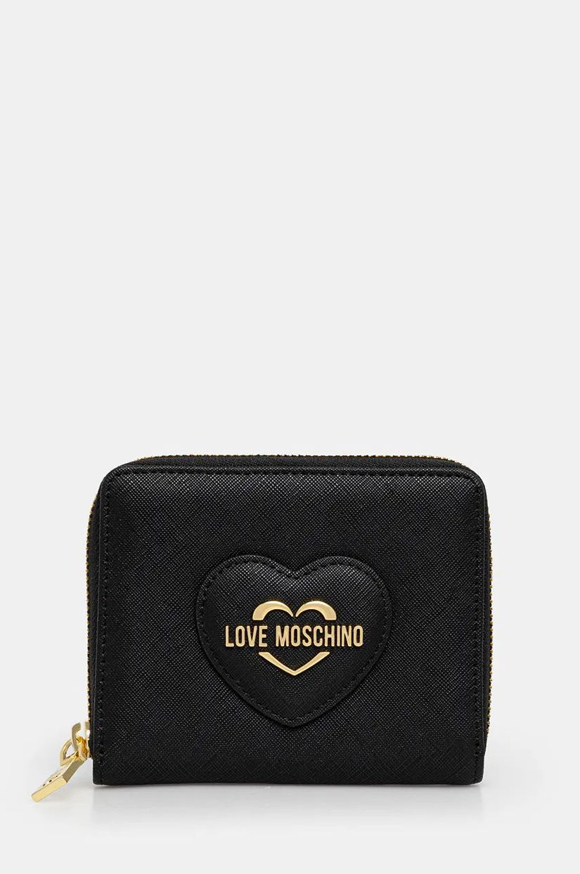 Love Moschino portofel femei, culoarea negru, JC5733PP0L