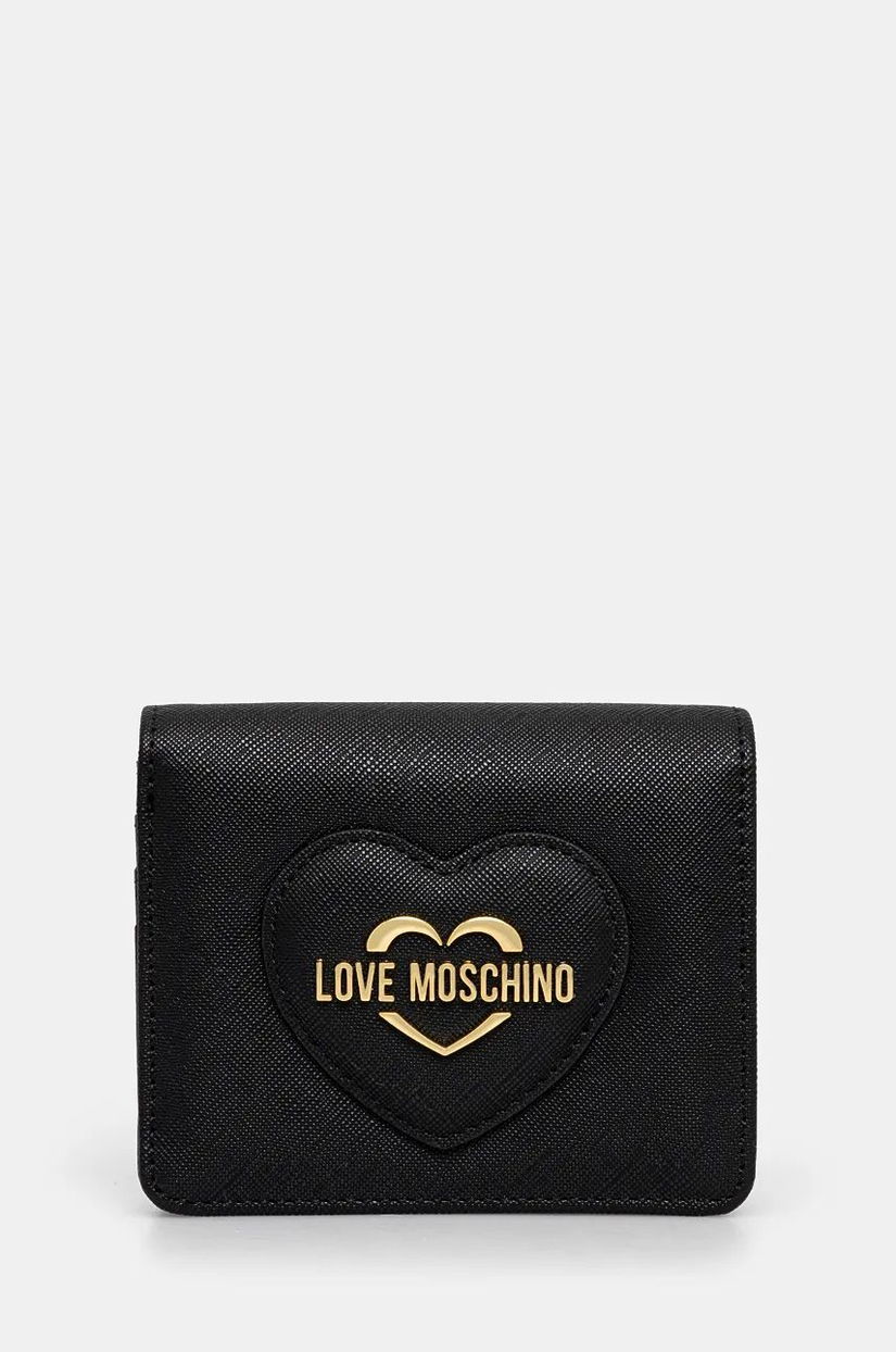 Love Moschino portofel femei, culoarea negru, JC5731PP0L