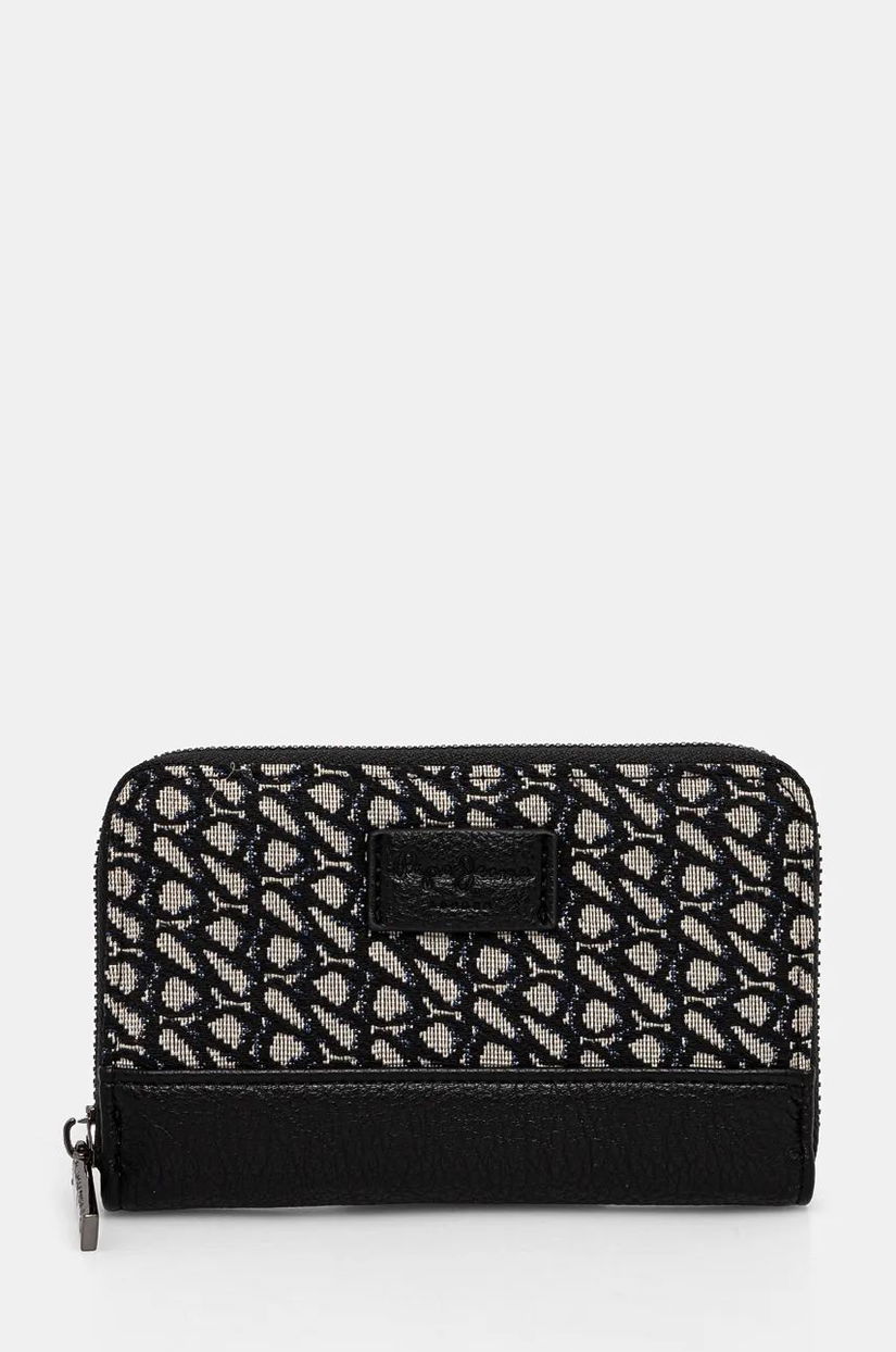 Pepe Jeans portofel JACQUARD WALLET femei, culoarea negru, PL070261