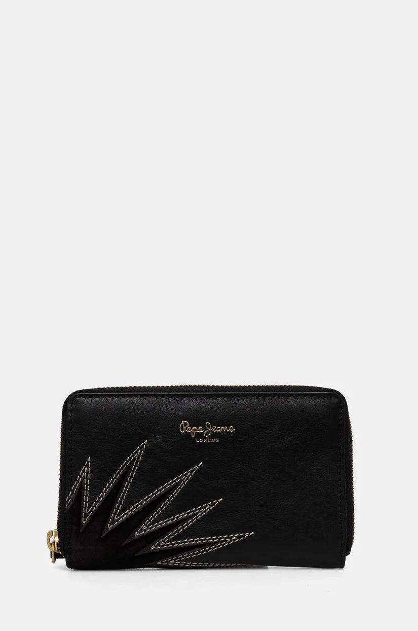 Pepe Jeans portofel EDEN WALLET femei, culoarea negru, PL070259