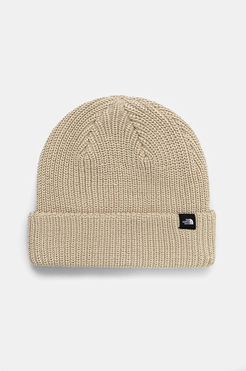 The North Face caciula TNF Fisherman Beanie culoarea bej, NF0A55JG3X41