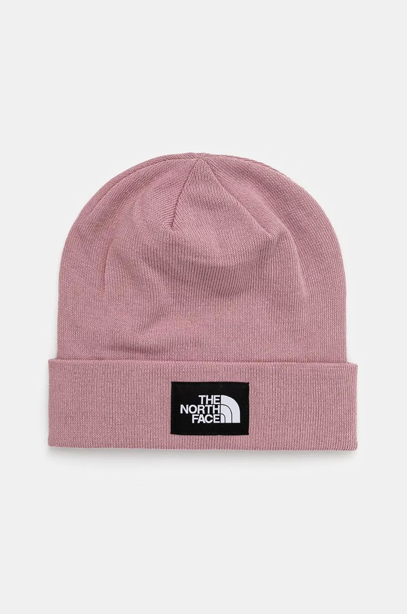 The North Face caciula Dock Worker Recycled Beanie culoarea roz, din tesatura neteda, NF0A3FNT1MI1