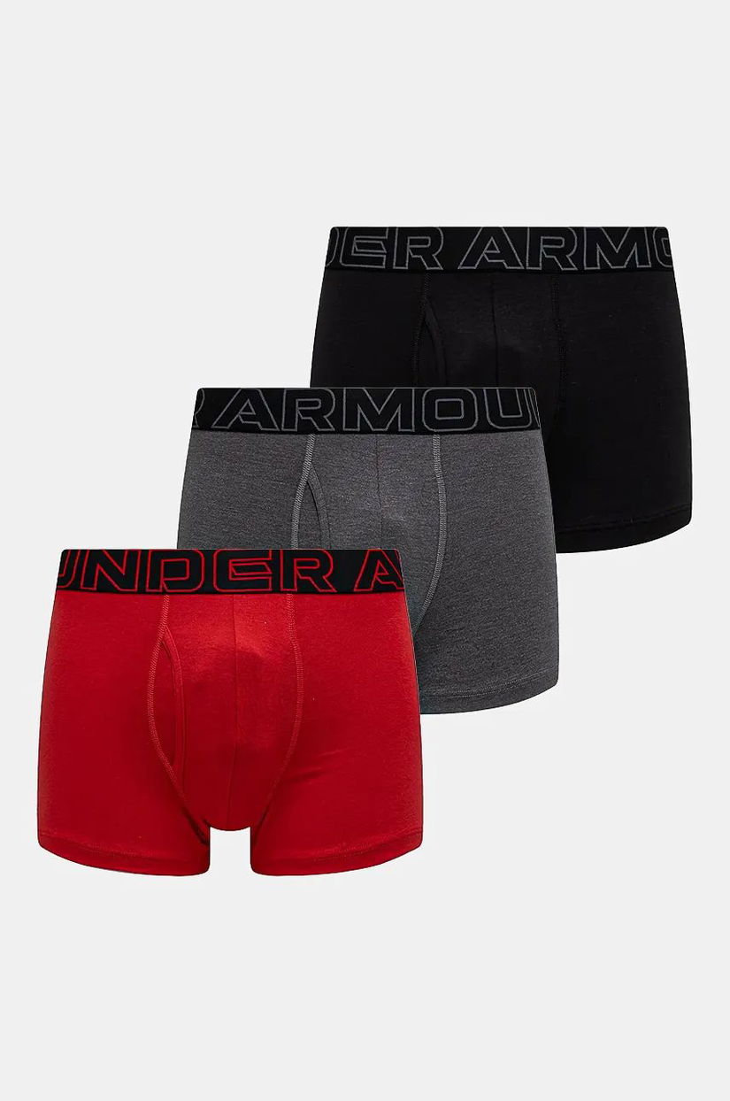 Under Armour boxeri 3-pack barbati, culoarea gri