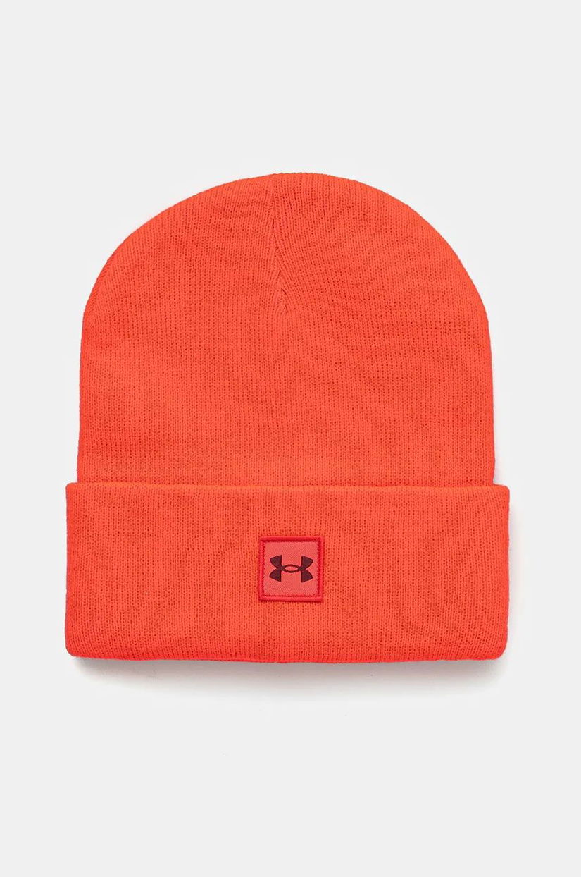 Under Armour caciula culoarea rosu, din tricot gros, 1373155