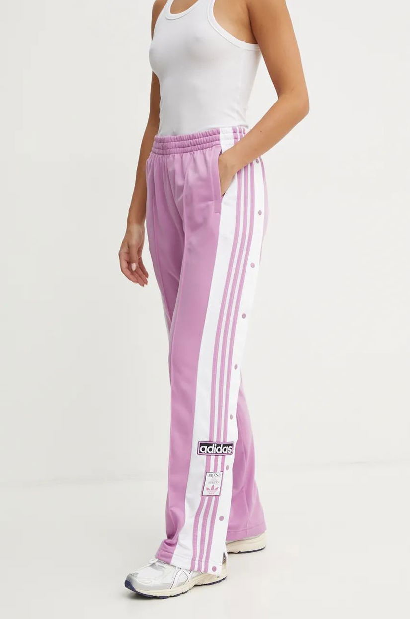 adidas Originals pantaloni de trening Adibreak Pant culoarea violet, modelator, IY2129