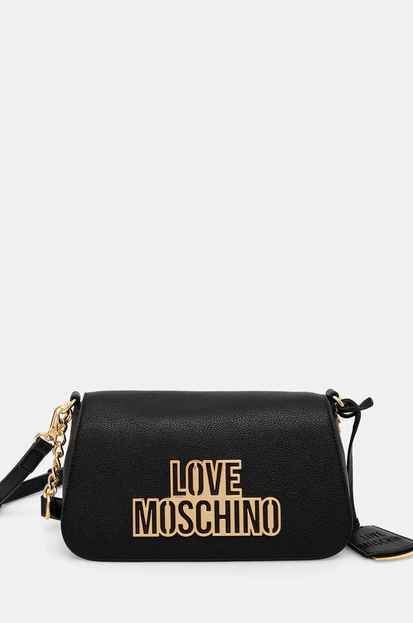 Love Moschino poseta culoarea negru, JC4337PP0L