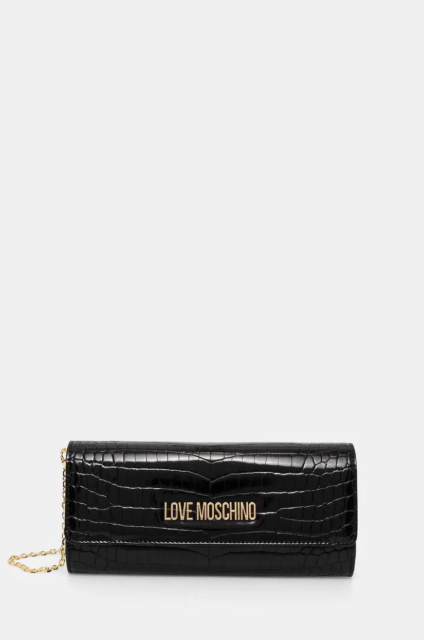 Love Moschino poseta culoarea negru, JC4294PP0L