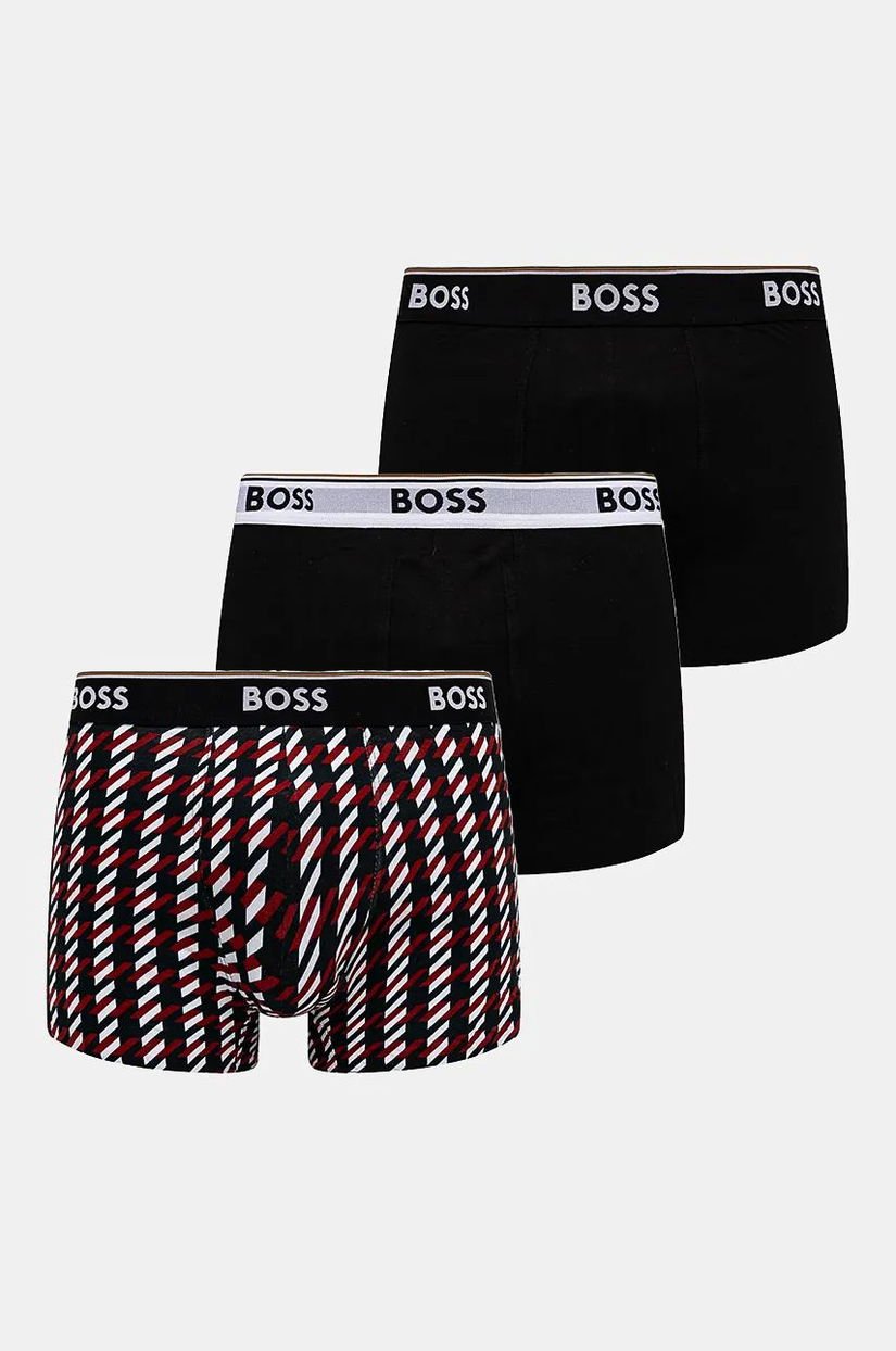 BOSS boxeri 3-pack barbati, culoarea negru, 50524533