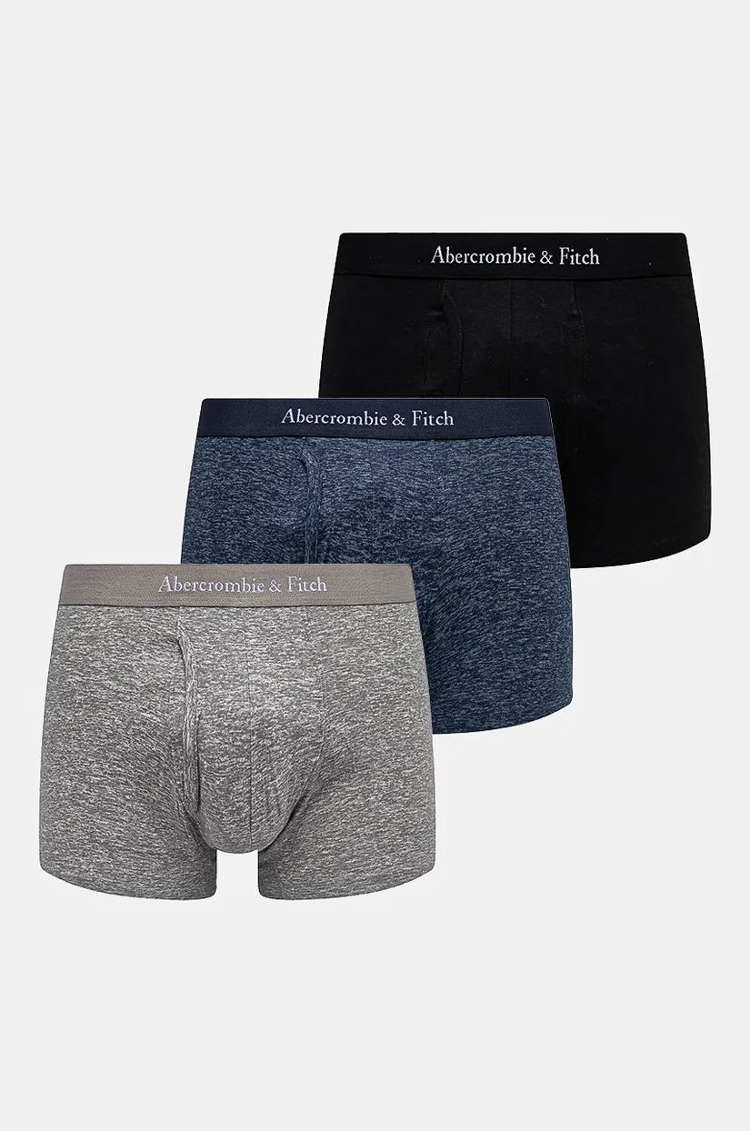 Abercrombie & Fitch boxeri 3-pack barbati, culoarea gri, KI114-4025