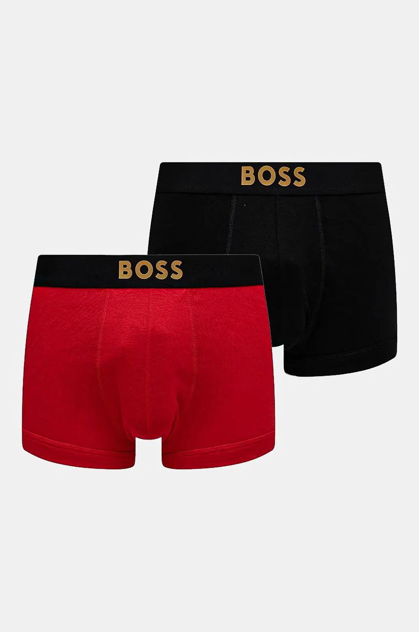 BOSS boxeri de bumbac 2-pack culoarea rosu, 50524544