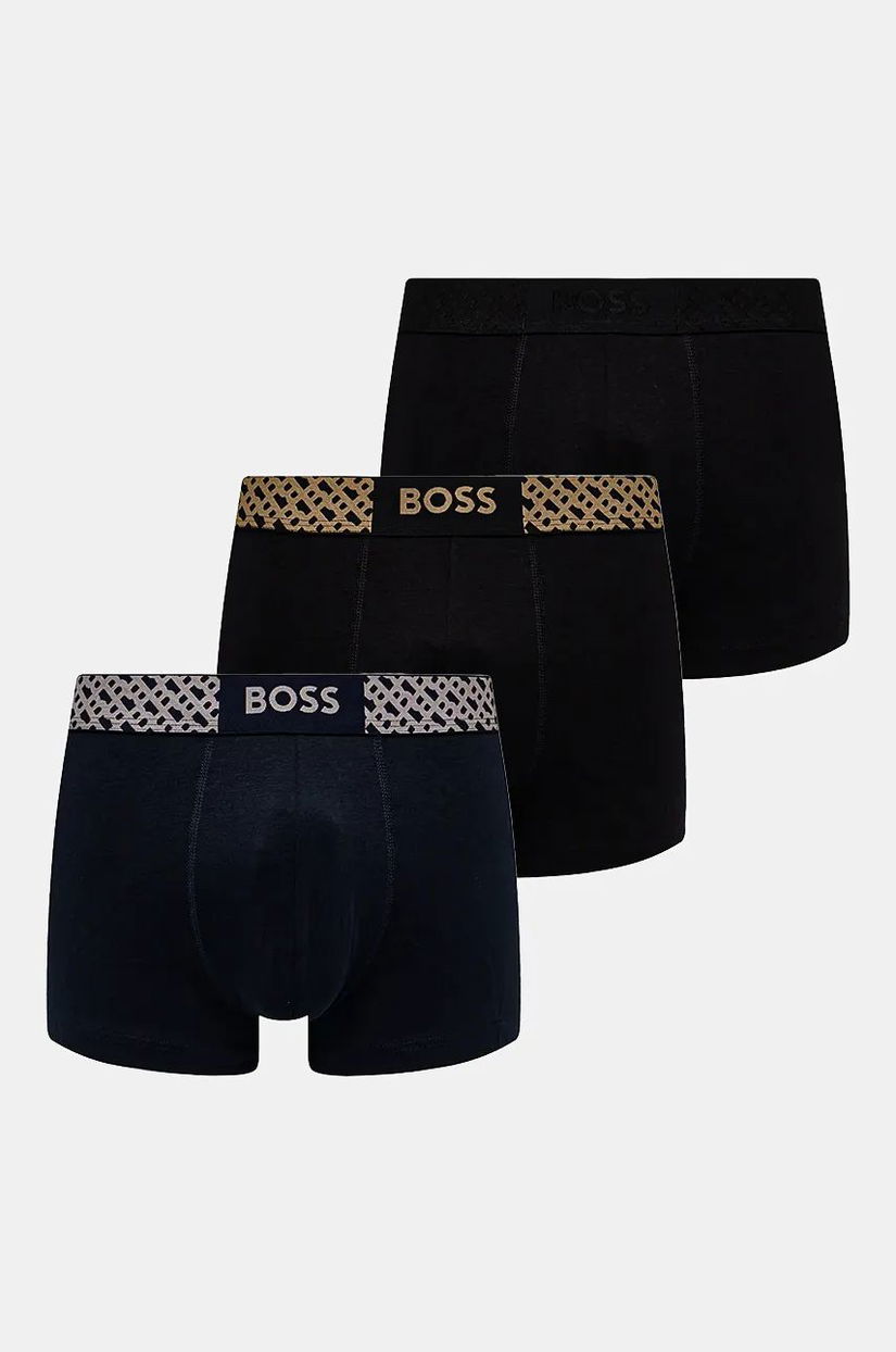 BOSS boxeri 3-pack barbati, culoarea negru, 50524525