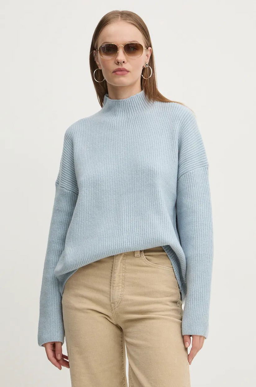 Abercrombie & Fitch pulover din amestec de lana femei, cu turtleneck, KI150-4260