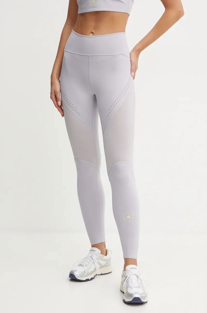 adidas by Stella McCartney leggins de antrenament TruePurpose culoarea violet, neted, IW9906